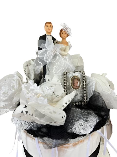 Versailles Vintage Wedding Cake Topper