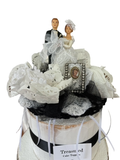 Versailles Vintage Wedding Cake Topper